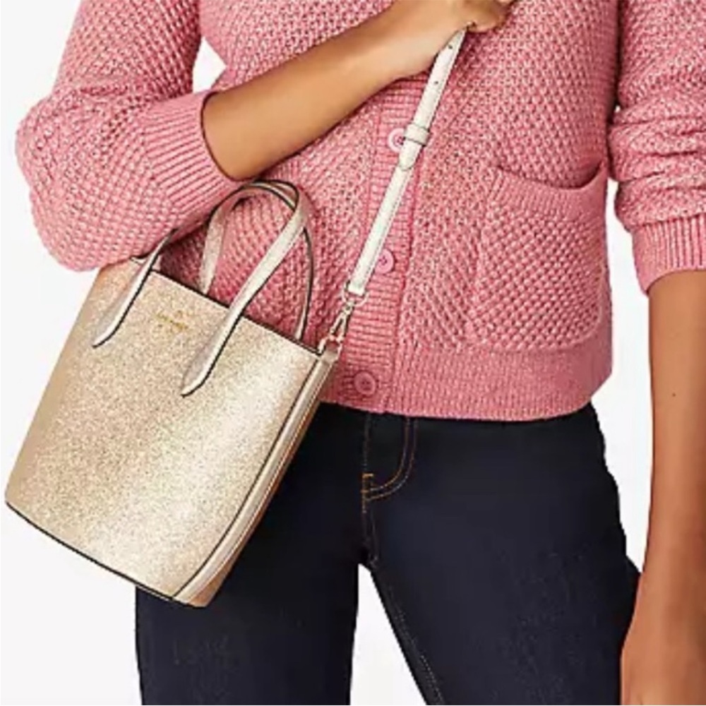 NWT! Kate Spade Glimmer Satchel Crossbody Bag - Picture 4 of 12